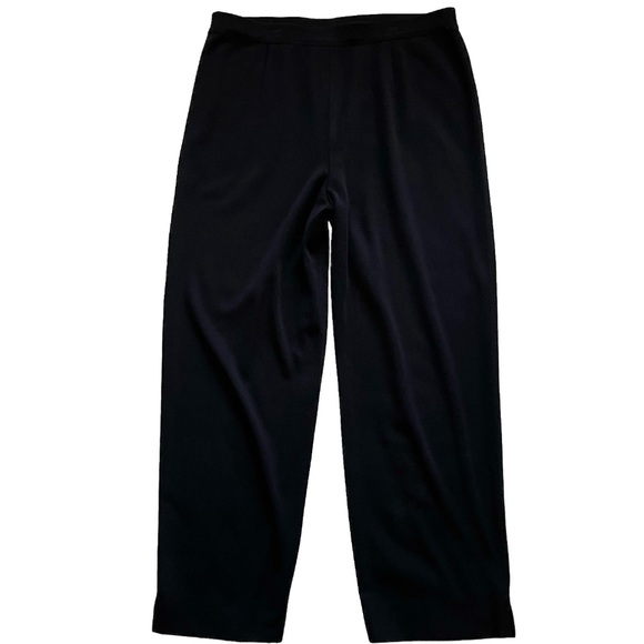 EXCLUSIVELY MISOOK PULL ON BLACK PANTS SIZE LARGE MINIMALIST CLASSIC MODERN - Picture 6 of 6